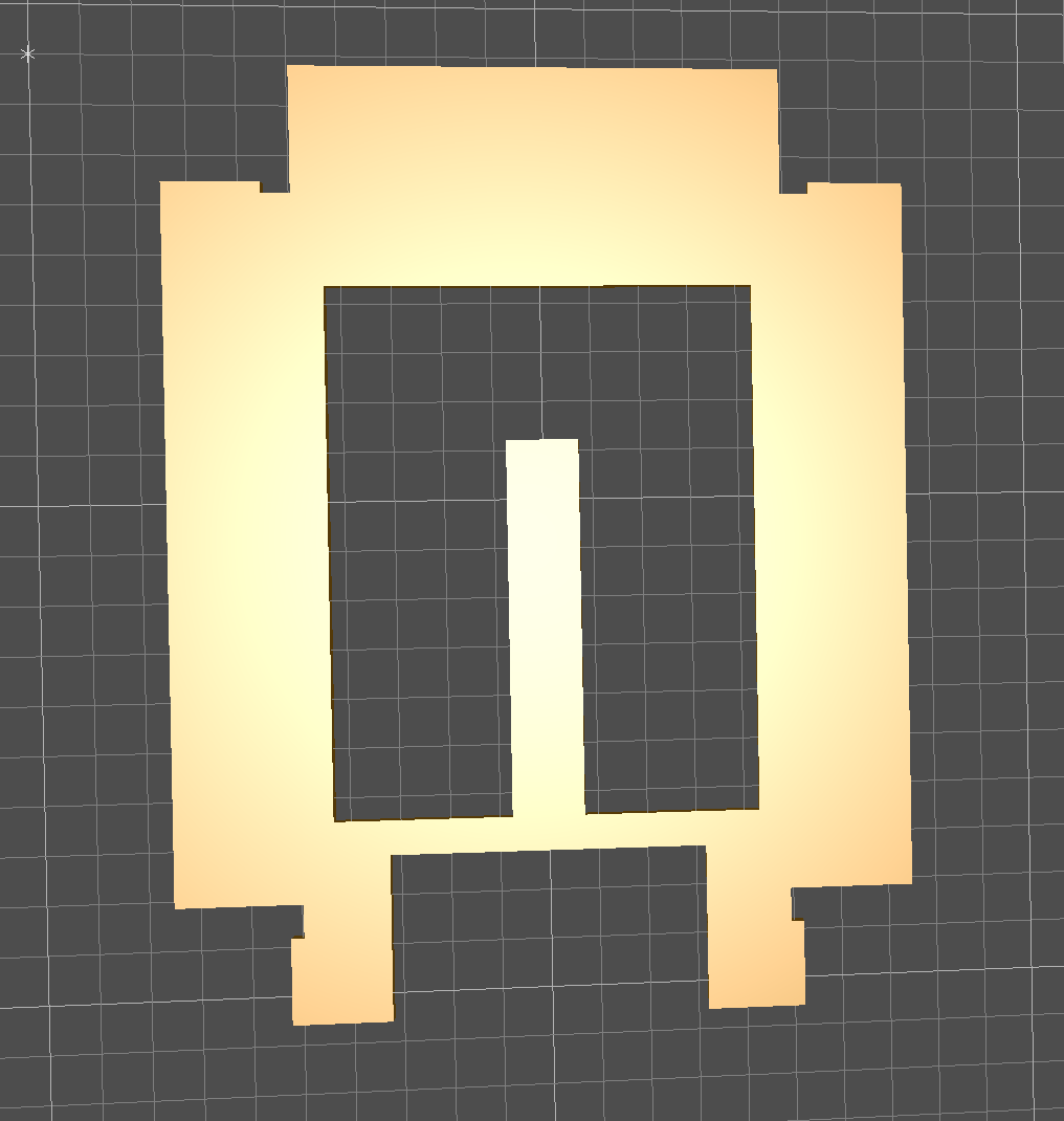 The same part unfolded into a flat pattern